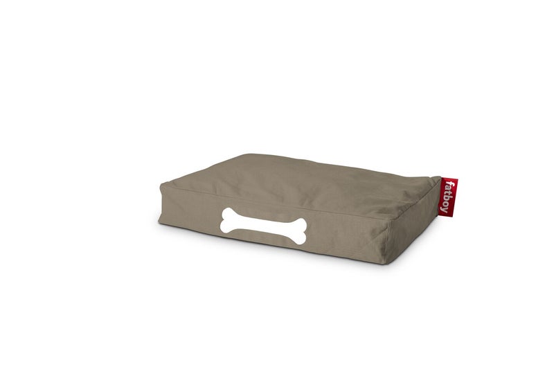Fatboy Doggielounge Canvas Dog Bed (Small) | Sturdy & durable | Tear- and wear-resistant | Designed for indoor use | Easy to clean | Soft Canvas with Expanded Polystyrene | 60 x 80 x 15 cm - Taupe Grey - Image 1